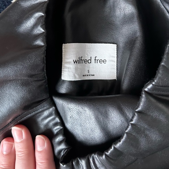 Aritzia Vegan Leather Flare Pant - Picture 5 of 11